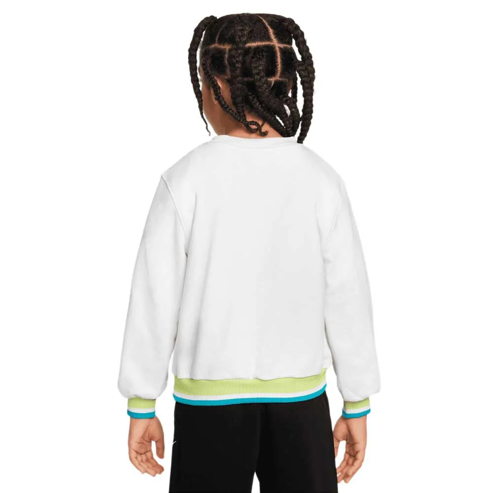 Nike Outside T Lines Genser, White, 6-7Y