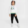 Nike Outside T Lines Genser, White, 6-7Y