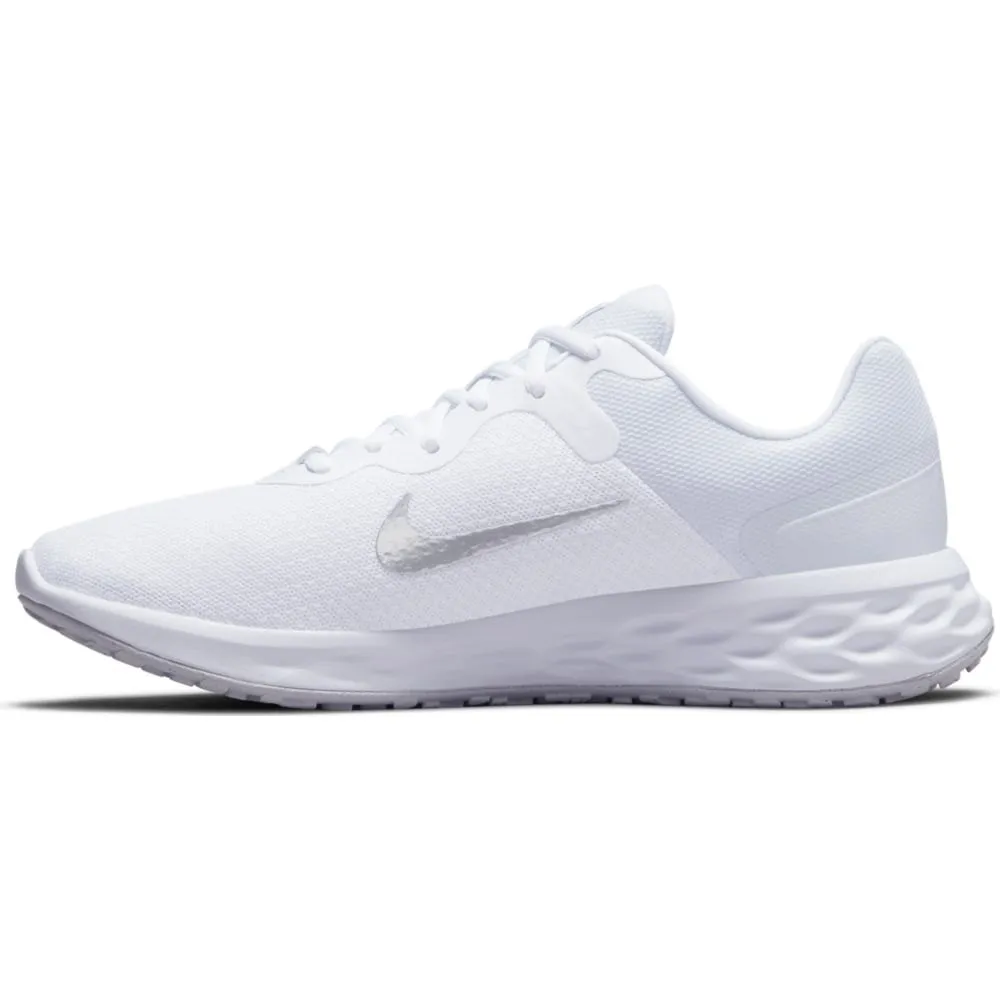 Nike Revolution 6 Nn Løpesko female, White / metallic silver / pure platinum