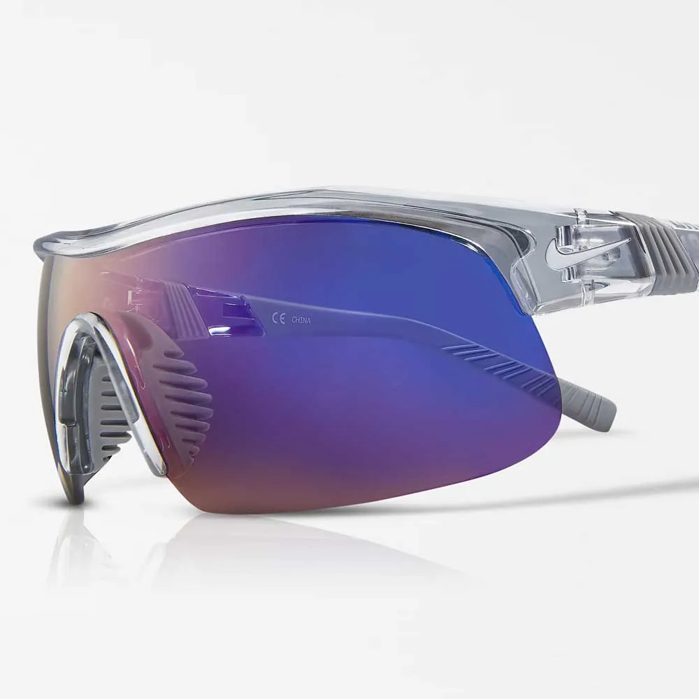 Nike Show X1 Solbriller unisex, Wolf grey / blue mirror, One Size Nike Show X1 Solbriller unisex, Wolf grey / blue mirror, One Size