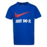 Nike Swoosh Just Do It Kortarmet T-skjorte, Game royal, 6-7Y