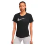 Nike Swoosh Kortarmet T-skjorte female, Black / white 1