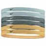 Nike Swoosh Sport Hodebånd 6 Enheter male, Grey / black / gold