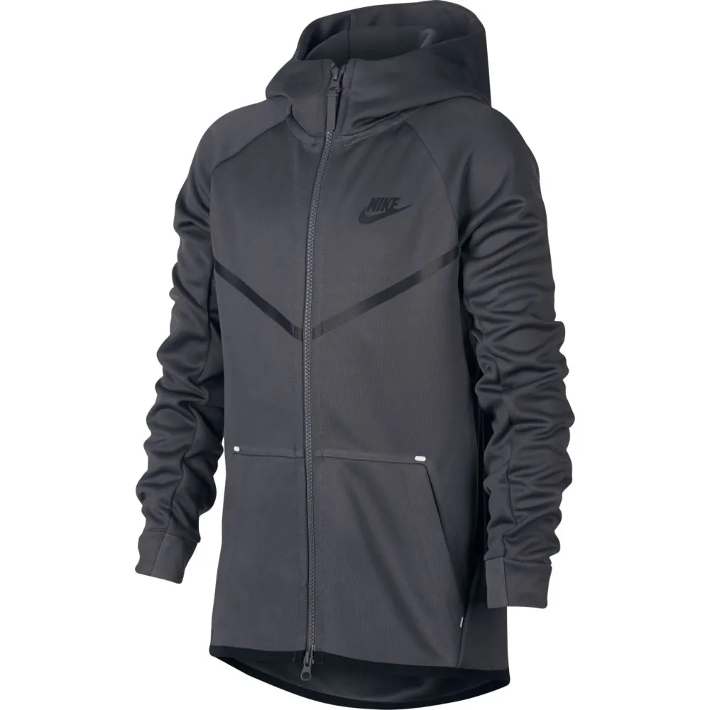 Nike Tech Fleece Hettegenser, Black, 9Y Nike Tech Fleece Hettegenser, Black, 9Y