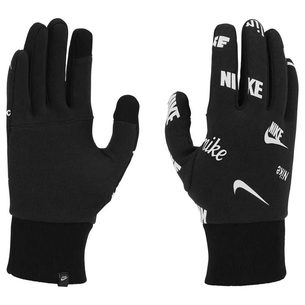 Nike Tg Club Fleece 2.0 Printed Hansker male, Black / black / white Nike Tg Club Fleece 2.0 Printed Hansker male, Black / black / white