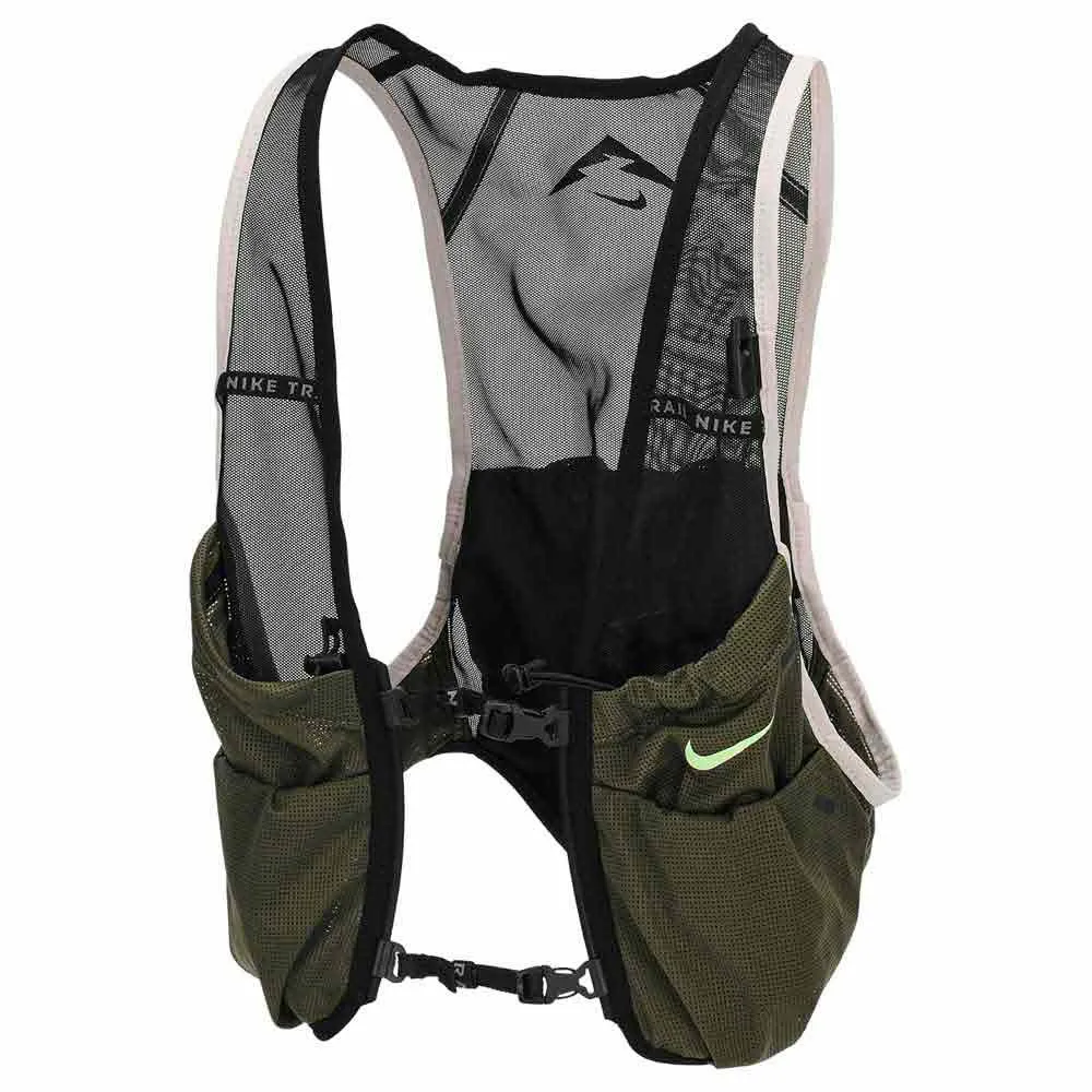 Nike Trail 2.0 Hydreringsvest, Black / medium olive / vapor green, L/XL Nike Trail 2.0 Hydreringsvest, Black / medium olive / vapor green, L/XL