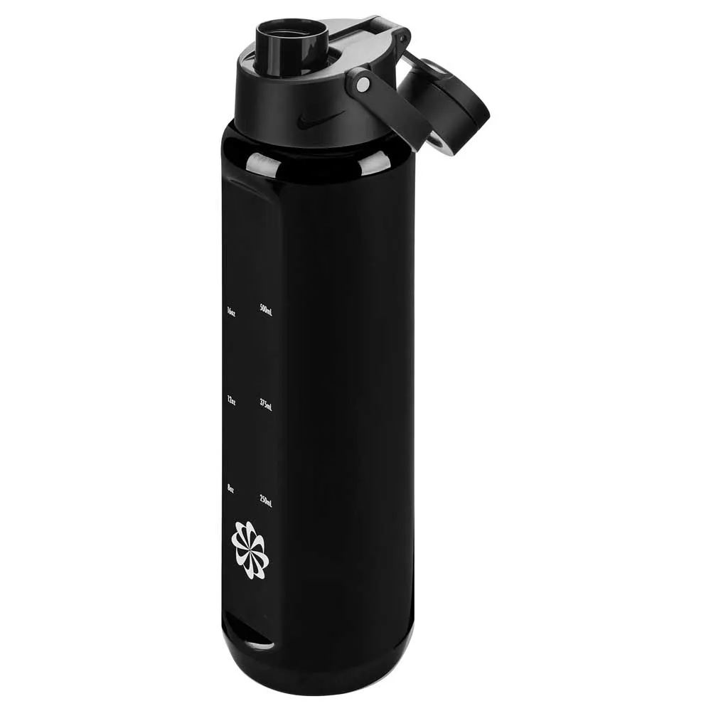 Nike Tritan Renew Rechargegraphic Chug 24oz/710ml Vannflaske, Black / black / white, One Size Nike Tritan Renew Rechargegraphic Chug 24oz/710ml Vannflaske, Black / black / white, One Size