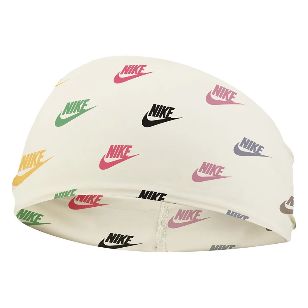 Nike Wide Graphic Printed Hodebånd male, White / black / black