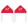Niner 3 X 3 M Paraply, Red, One Size