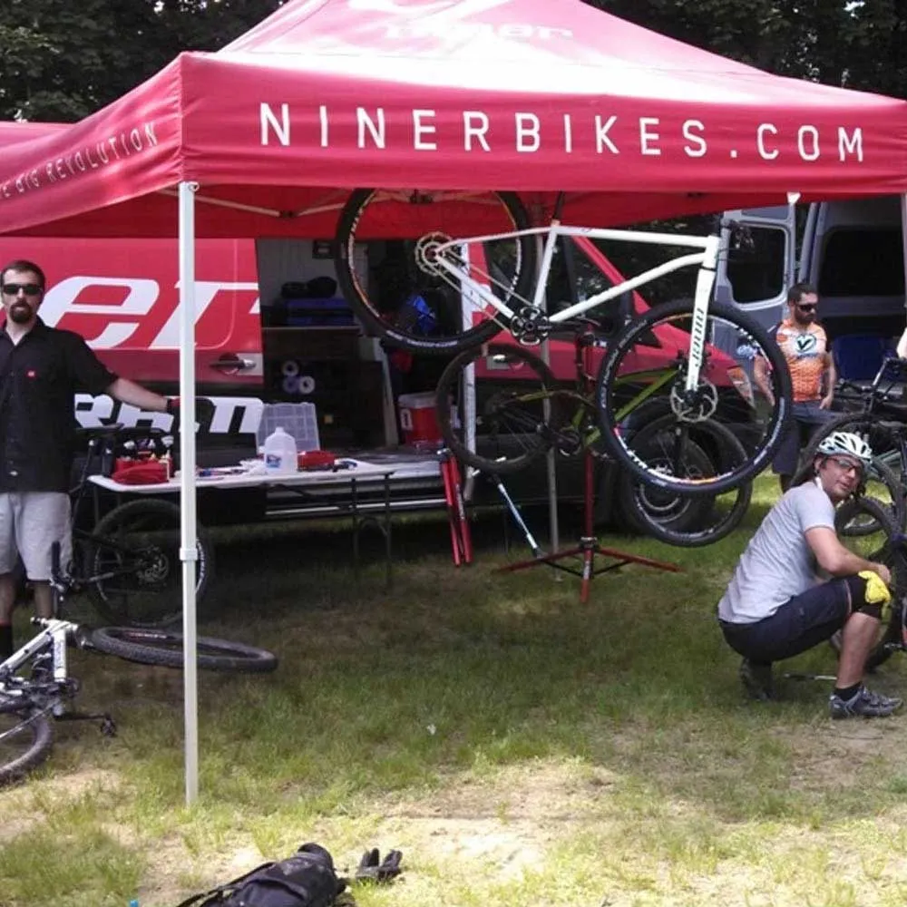 Niner 3 X 3 M Paraply, Red, One Size