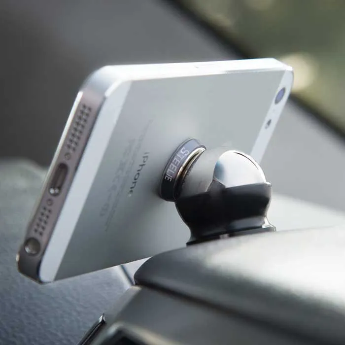Nite Ize Steelie Car Mount Kit Støtte, Chrome, One Size Nite Ize Steelie Car Mount Kit Støtte, Chrome, One Size