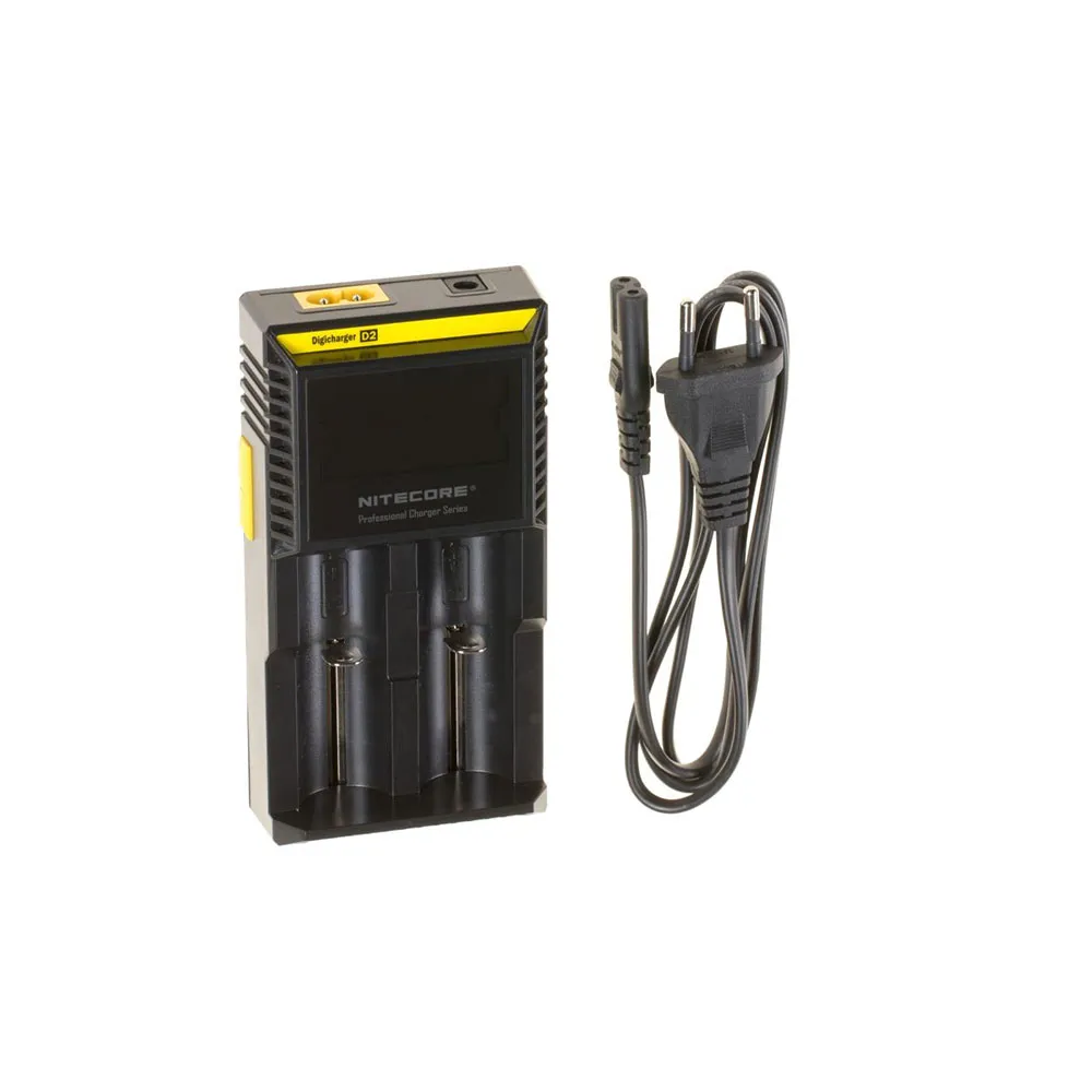 Nitecore Digicharger D2 Batterilader, Black, One Size