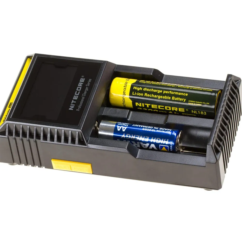 Nitecore Digicharger D2 Batterilader, Black, One Size