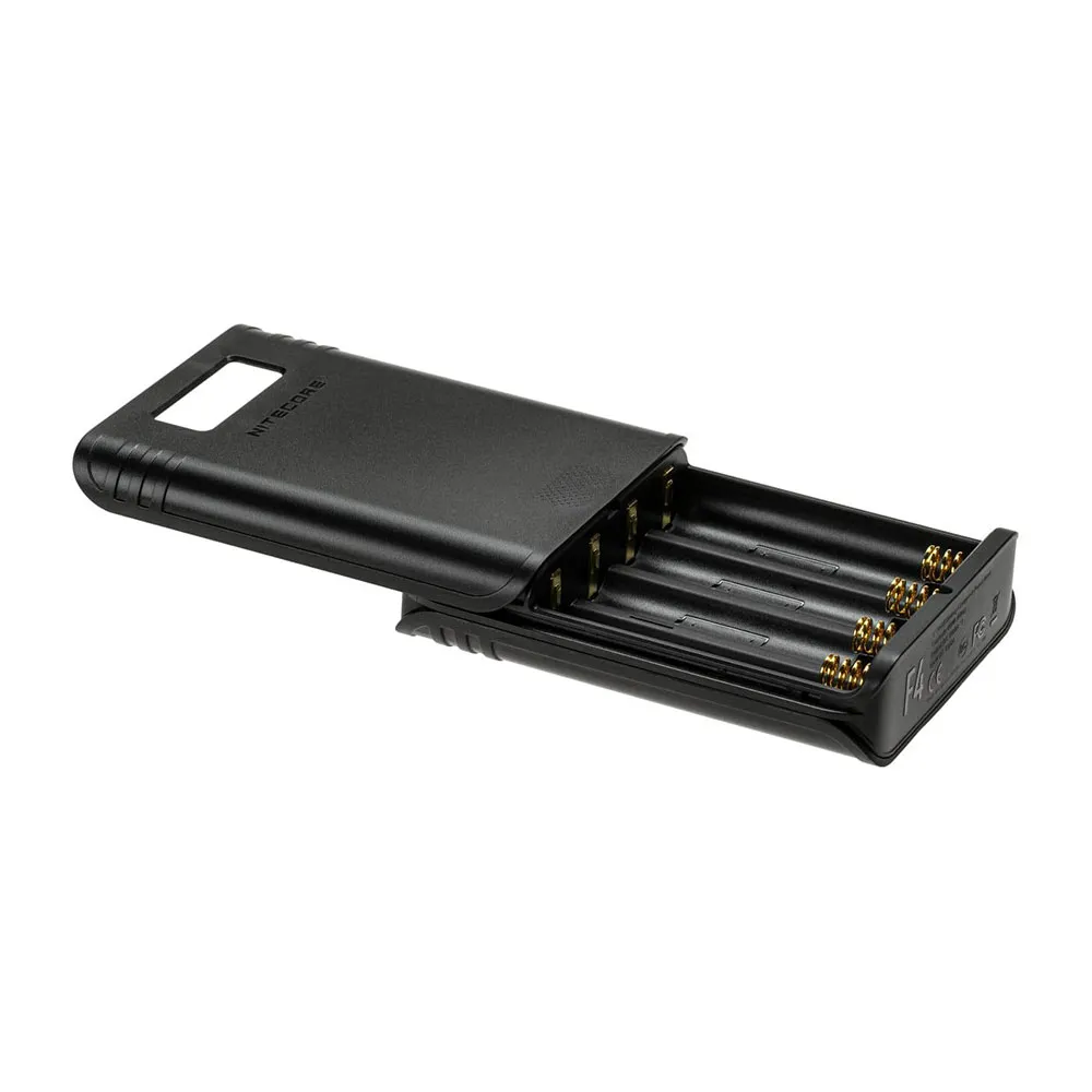 Nitecore F4 Flexible Power Bank Batterilader, Black, One Size Nitecore F4 Flexible Power Bank Batterilader, Black, One Size