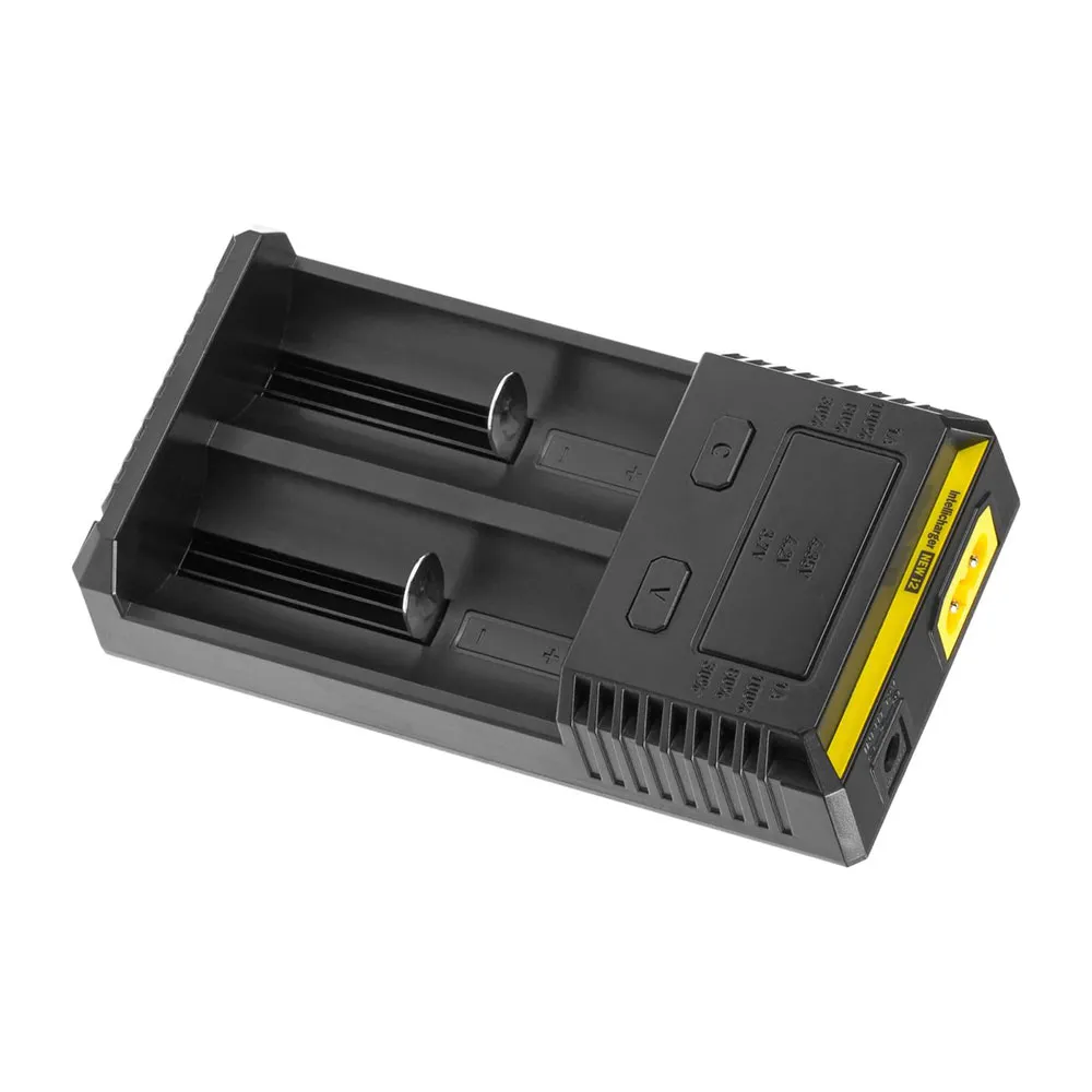 Nitecore Intellicharger New I2 Batterilader, Black, One Size