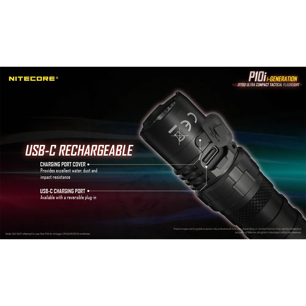 Nitecore P10i+ntc Lommelykt, Black, 1800 Lysstyrker Nitecore P10i+ntc Lommelykt, Black, 1800 Lysstyrker