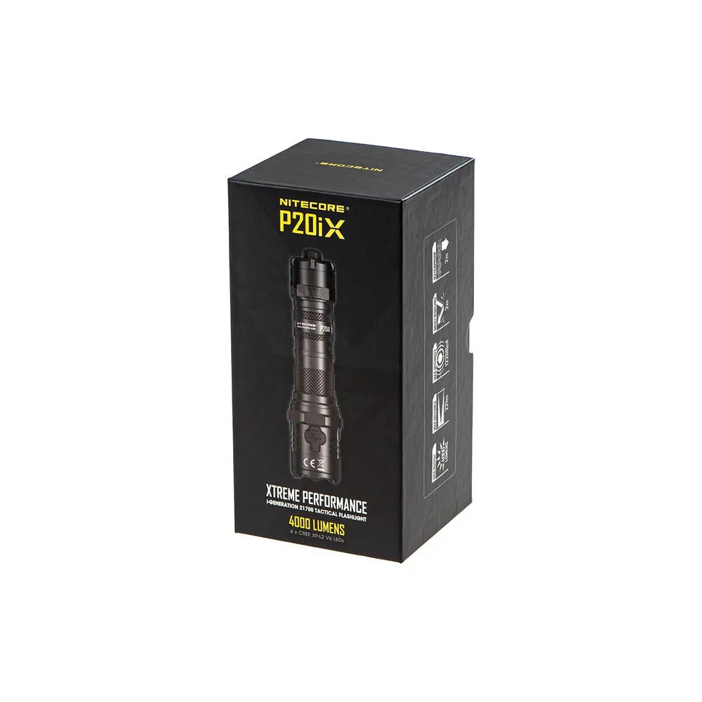 Nitecore P20ix Precise Tactical Lommelykt, Black, One Size Nitecore P20ix Precise Tactical Lommelykt, Black, One Size