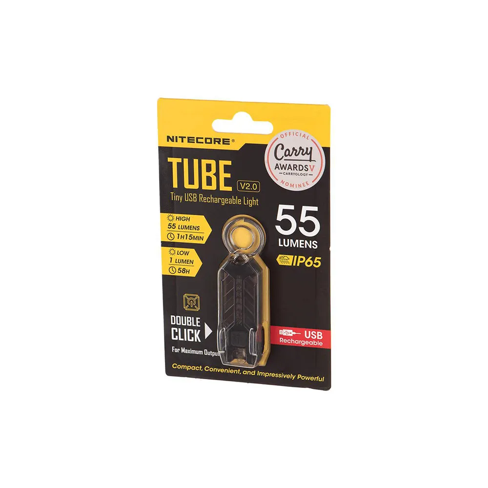 Nitecore Tube V2 Lommelykt, Black, One Size Nitecore Tube V2 Lommelykt, Black, One Size