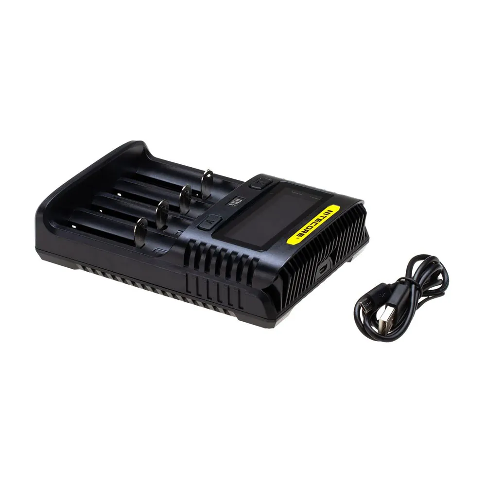 Nitecore Um4 Batterilader, Black, One Size