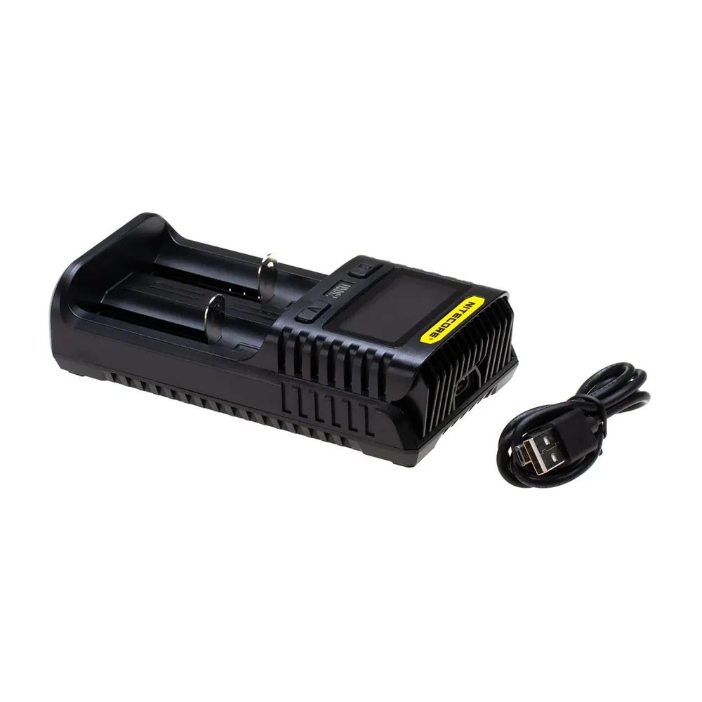 Nitecore Ums2 Batterilader, Black, One Size