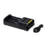 Nitecore Ums2 Batterilader, Black, One Size