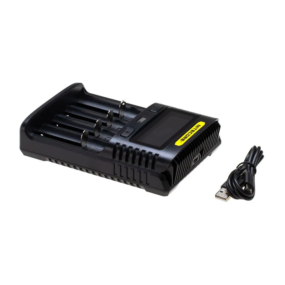 Nitecore Ums4 Batterilader, Black, One Size