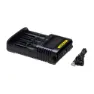 Nitecore Ums4 Batterilader, Black, One Size