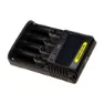 Nitecore Ums4 Batterilader, Black, One Size