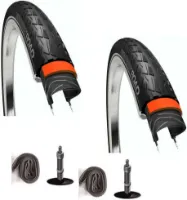 NoPsss 2 dekk + 2 slanger 5 mm punkteringsbeskyttelse 700x35c NoPsss 2 dekk + 2 slanger 5 mm punkteringsbeskyttelse 700x35c