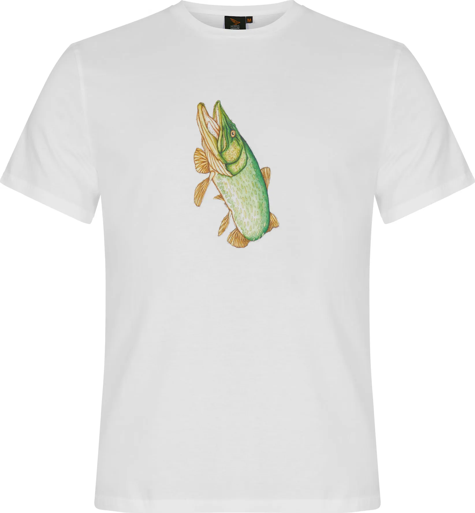 Nordic Hawk Men's Pike Tee, White