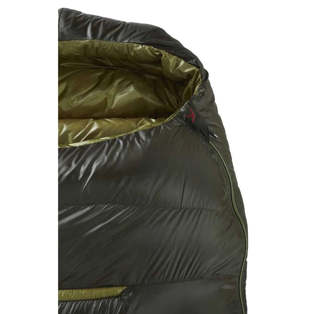 Nordisk Balance 400 Sovepose, Forest night / green moss, Left Zipper