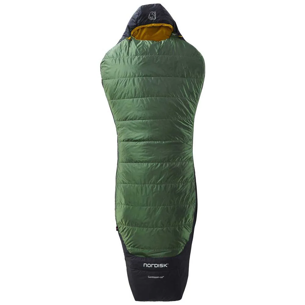 Nordisk Gormsson +10ºc Sovepose Refurbished, Artichoke green / mustard yellow / black