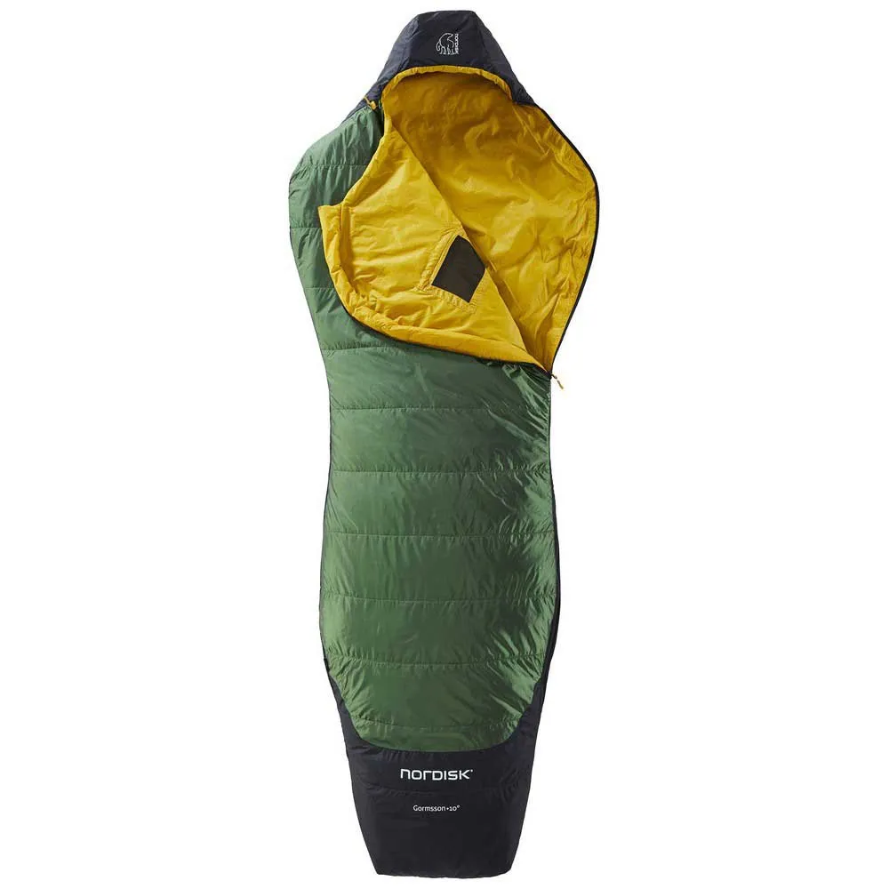 Nordisk Gormsson +10ºc Sovepose Refurbished, Artichoke green / mustard yellow / black
