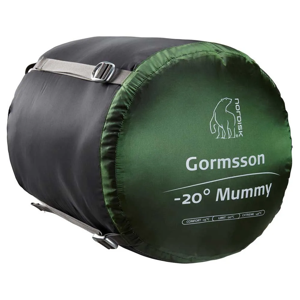 Nordisk Gormsson -20ºc Sovepose, Artichoke green / mustard yellow / black, Left Zipper