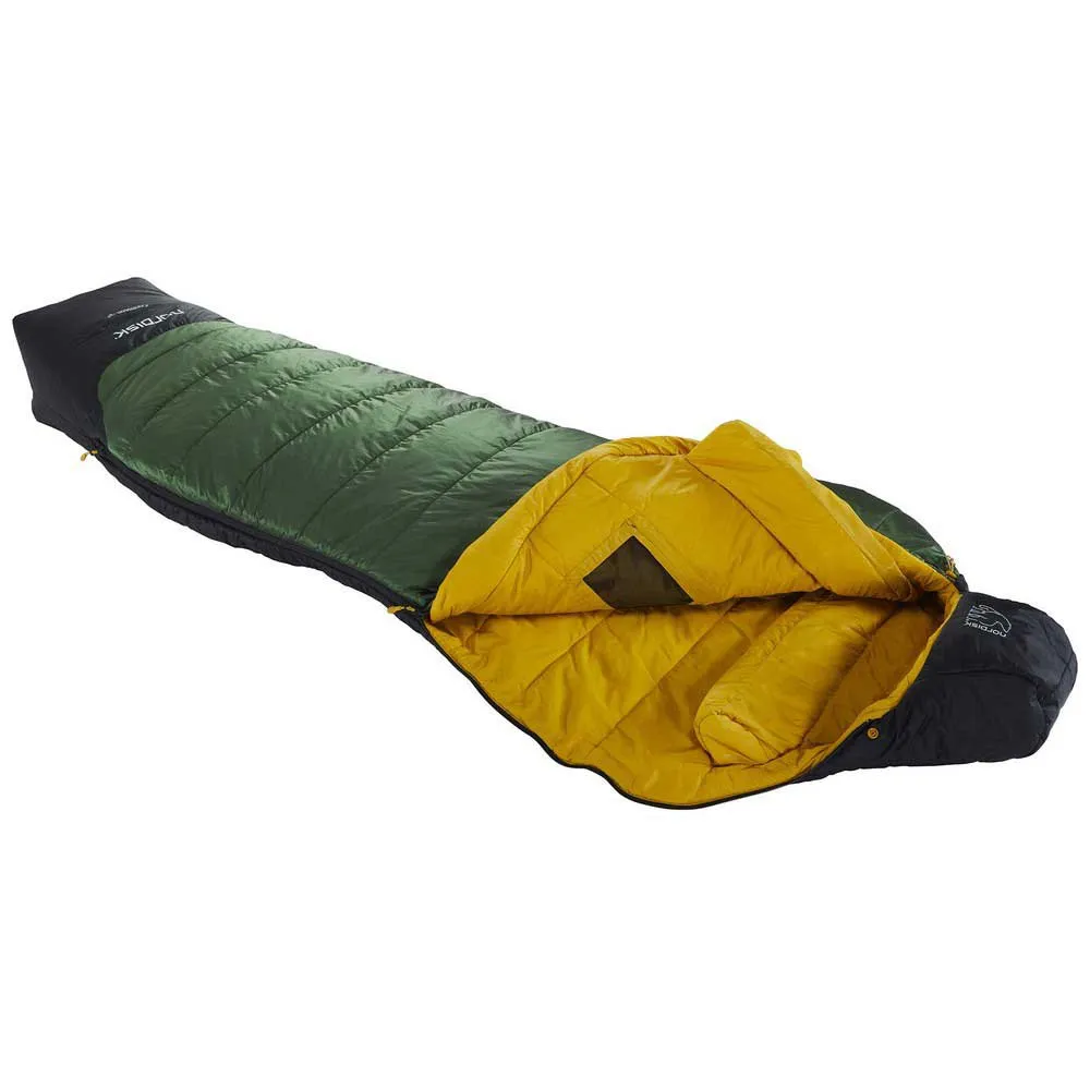 Nordisk Gormsson -2ºc Sovepose, Artichoke green / mustard yellow / black, Left Zipper Nordisk Gormsson -2ºc Sovepose, Artichoke green / mustard yellow / black, Left Zipper