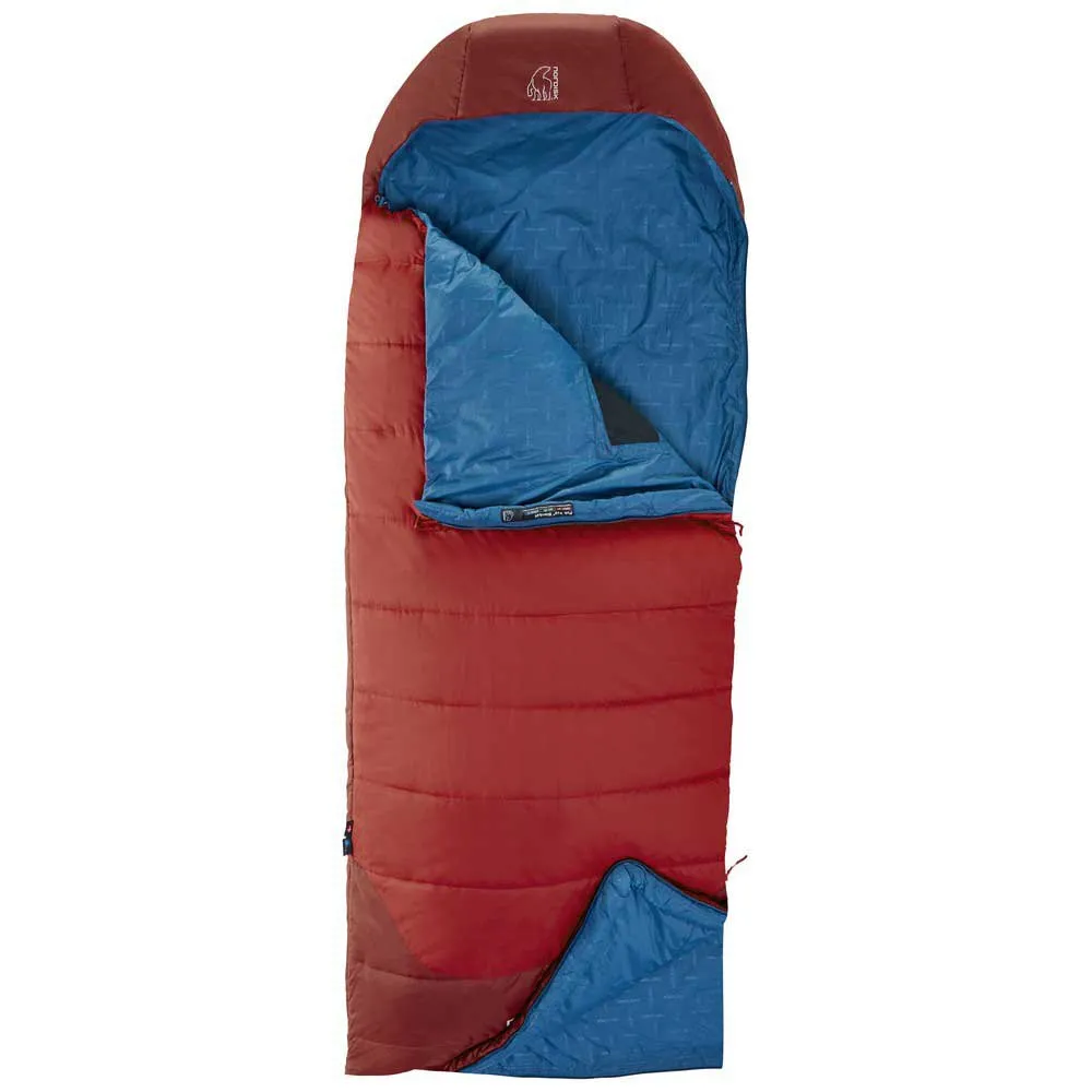 Nordisk Puk +10ºc Blanket Sovepose, Sun-dried tomato / majolica blue / syrah, Left Zipper Nordisk Puk +10ºc Blanket Sovepose, Sun-dried tomato / majolica blue / syrah, Left Zipper