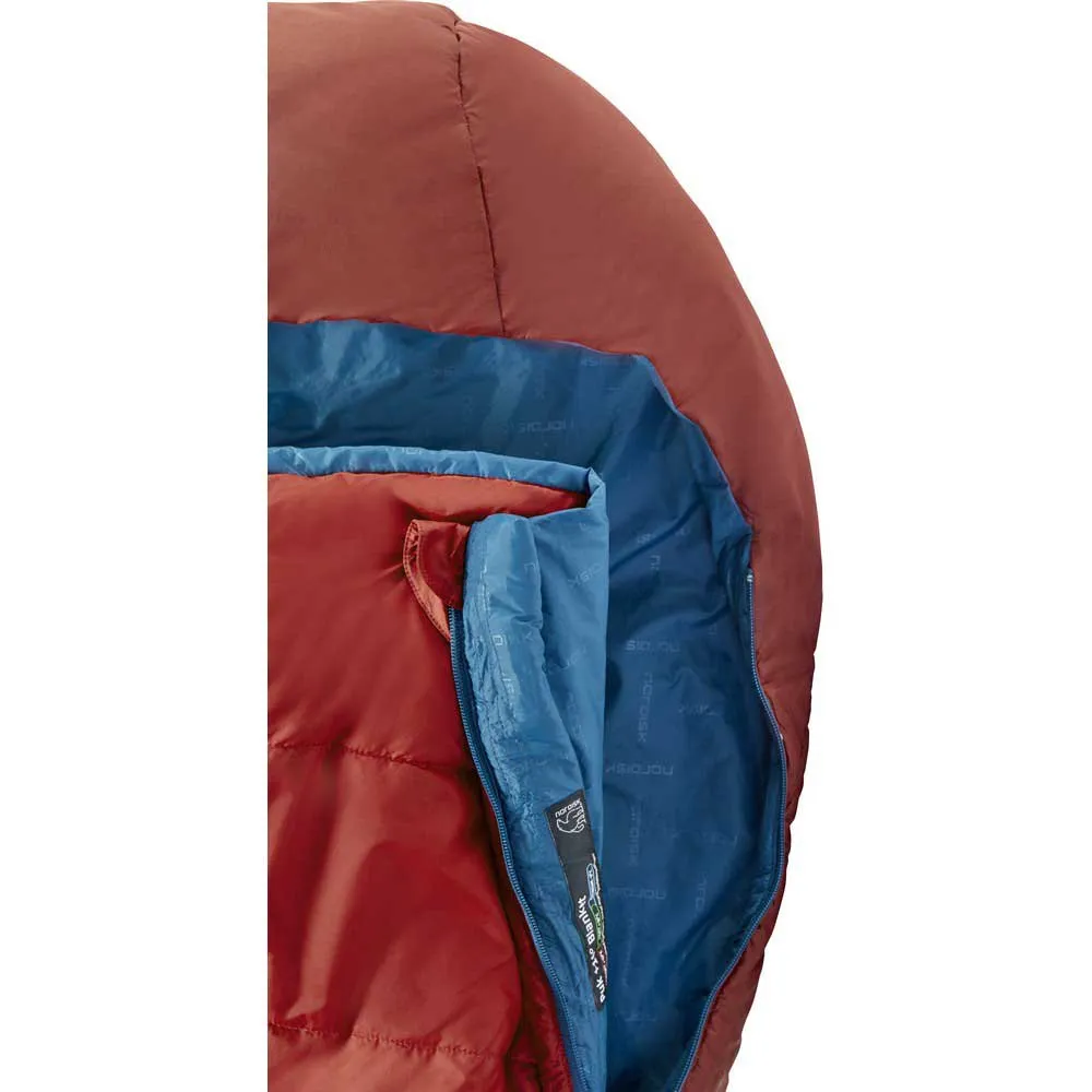 Nordisk Puk +10ºc Blanket Sovepose, Sun-dried tomato / majolica blue / syrah, Left Zipper Nordisk Puk +10ºc Blanket Sovepose, Sun-dried tomato / majolica blue / syrah, Left Zipper