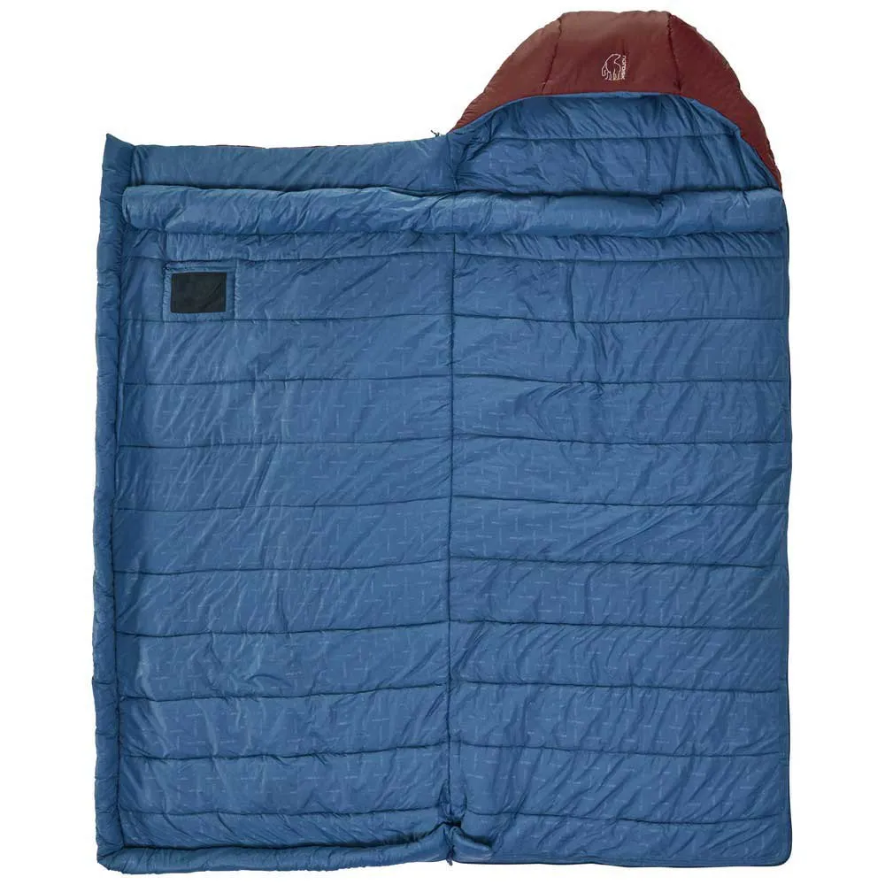 Nordisk Puk -2ºc Blanket Sovepose, Sun-dried tomato / majolica blue / syrah, Left Zipper Nordisk Puk -2ºc Blanket Sovepose, Sun-dried tomato / majolica blue / syrah, Left Zipper