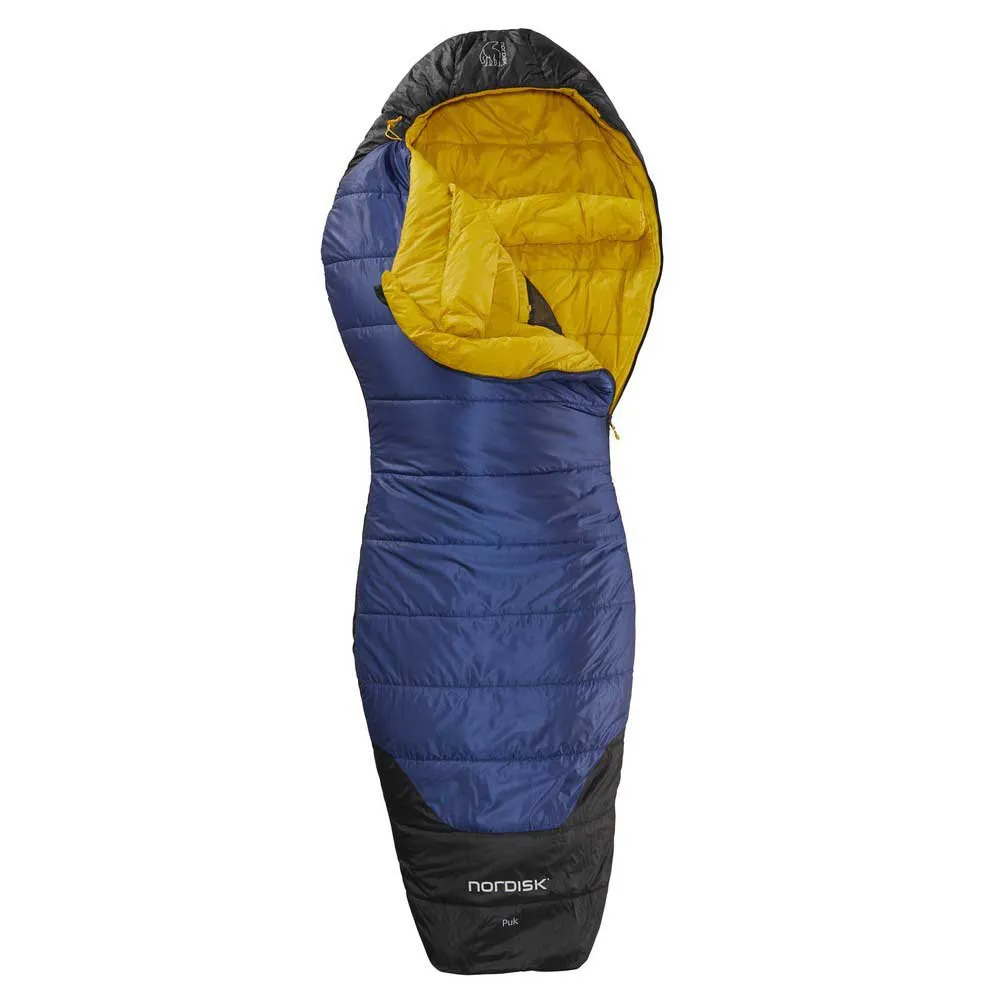 Nordisk Puk -2ºc Sovepose, True navy / mustard yellow / black, Left Zipper Nordisk Puk -2ºc Sovepose, True navy / mustard yellow / black, Left Zipper