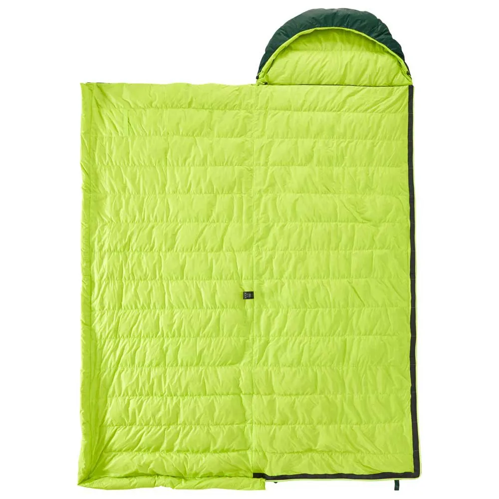 Nordisk Tension Brick 400 Sovepose, Scarab / lime, Left Zipper