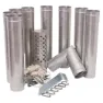 Nordisk Torden Pipeseksjon, Silver, One Size