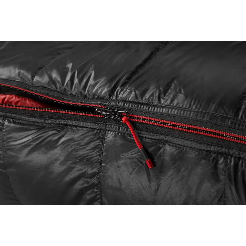 Nordisk Vib 400 Sovepose, Black / fiery red, Left Zipper Nordisk Vib 400 Sovepose, Black / fiery red, Left Zipper