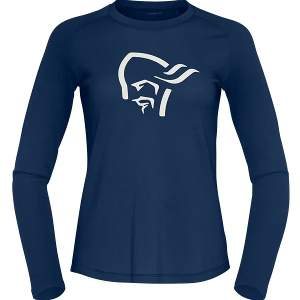 Norrøna Pureull Long Sleeve Ws, Indigo night Norrøna Pureull Long Sleeve Ws, Indigo night