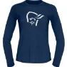 Norrøna Pureull Long Sleeve Ws, Indigo night