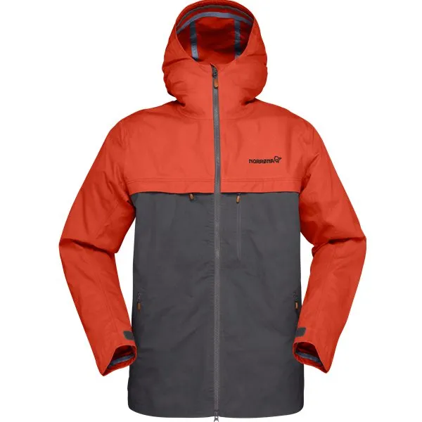 Norrøna Svalbard Cotton Jacket (m), Rooibos tea/slate grey