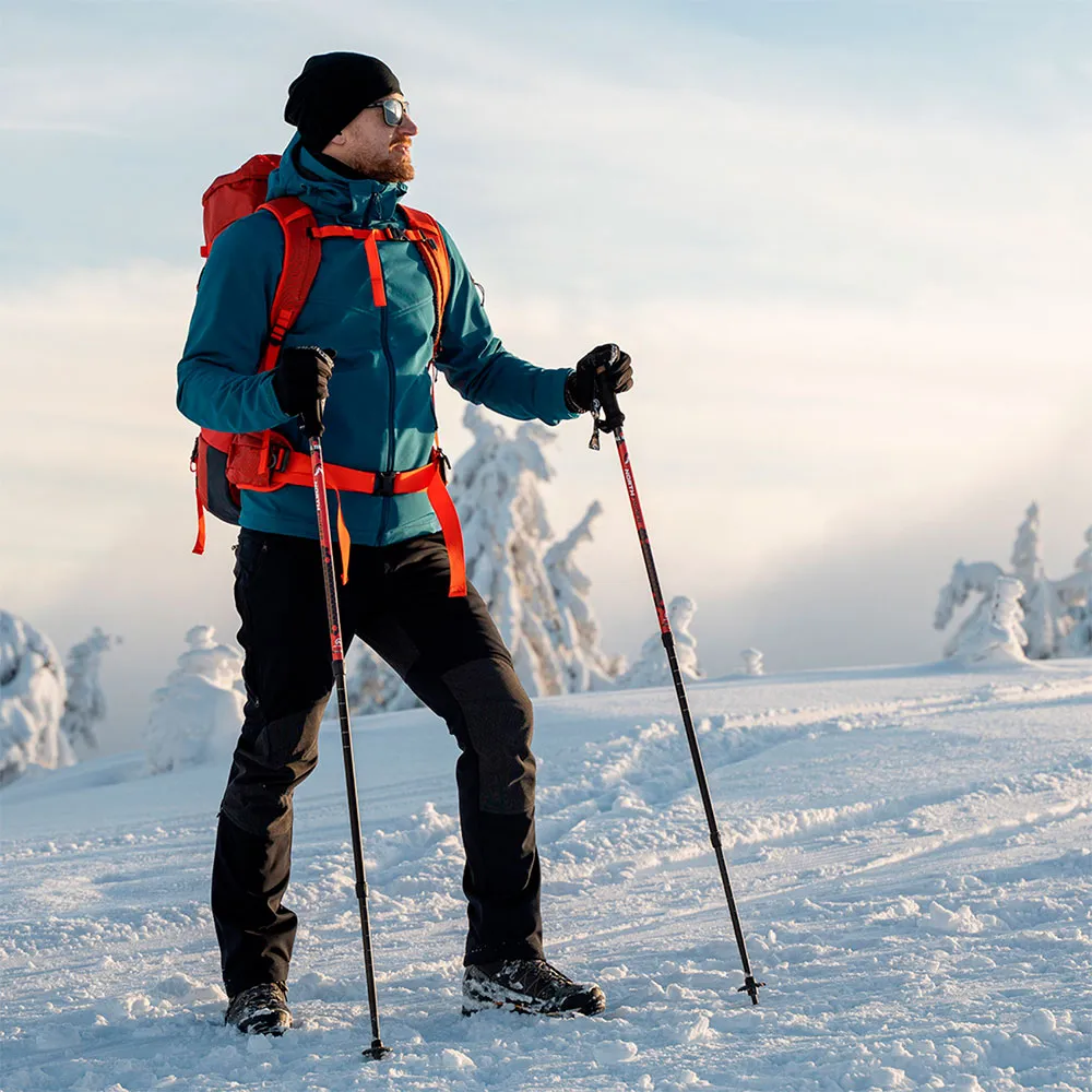 Northfinder All Terrain Spaserstokker, Red, 65-135cm Northfinder All Terrain Spaserstokker, Red, 65-135cm