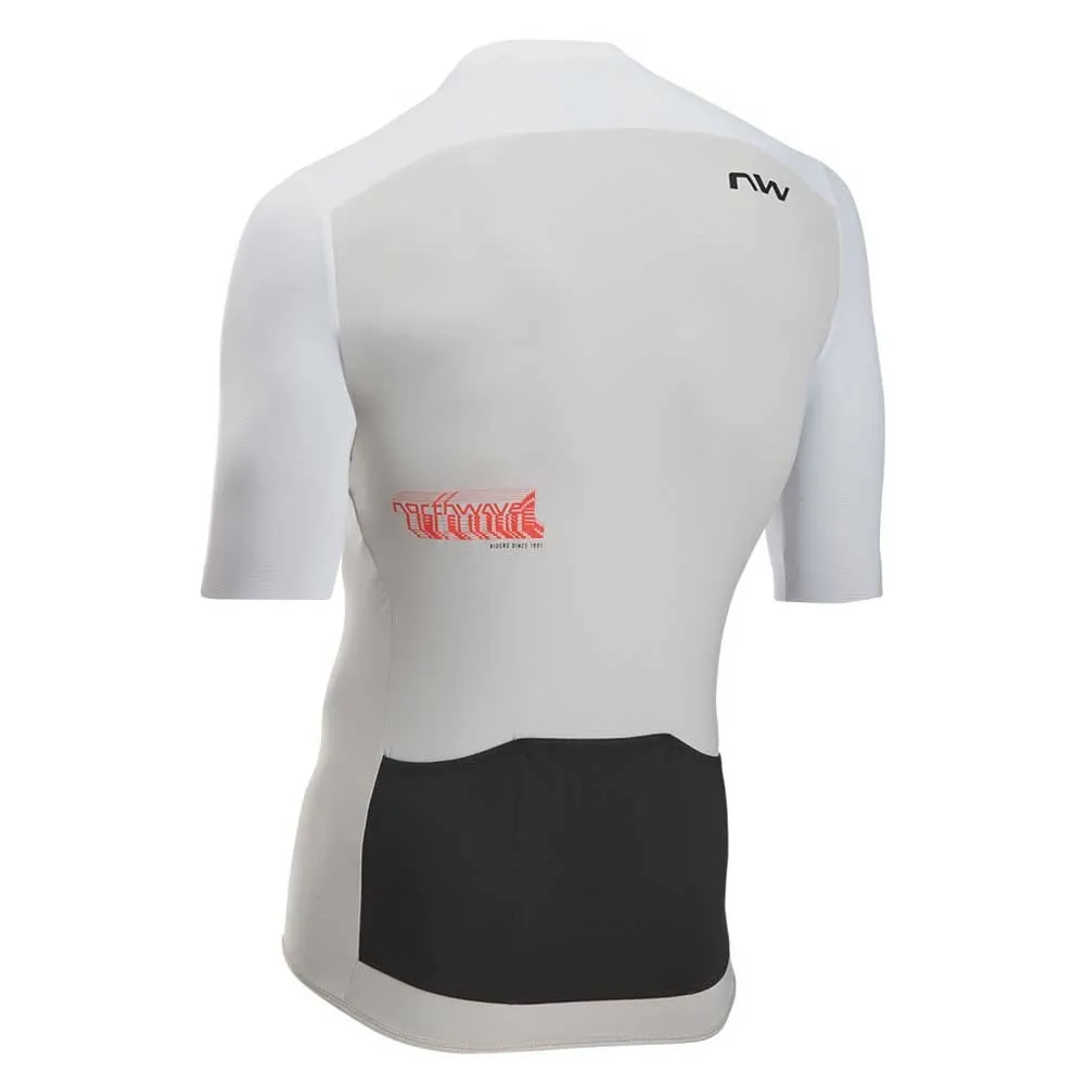 Northwave Essence Evo Kort Ermet Trøye Refurbished, Light grey / white