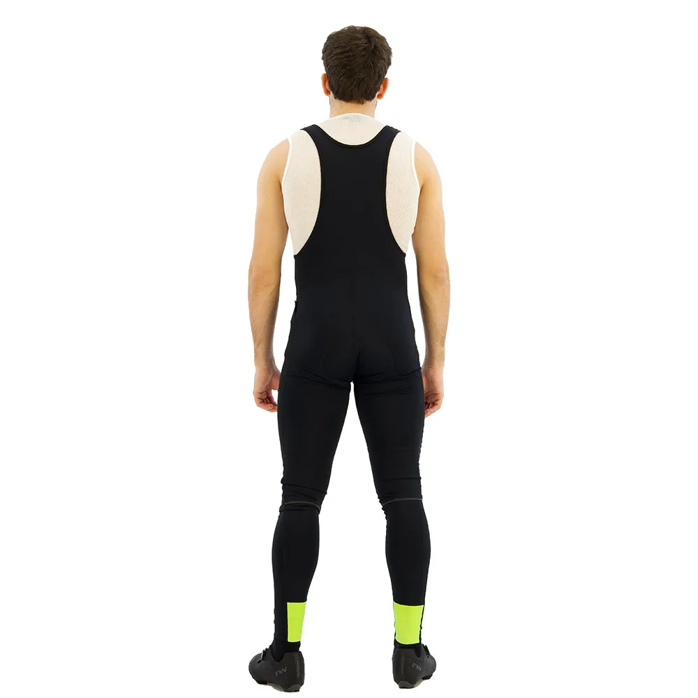 Northwave Fast Polar Sykkelbukser, Black / fluor yellow