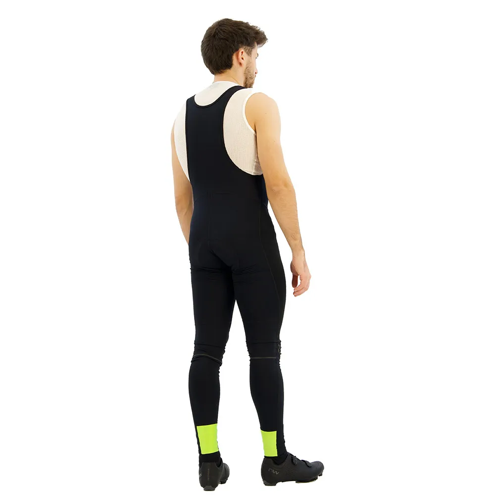 Northwave Fast Polar Sykkelbukser, Black / fluor yellow