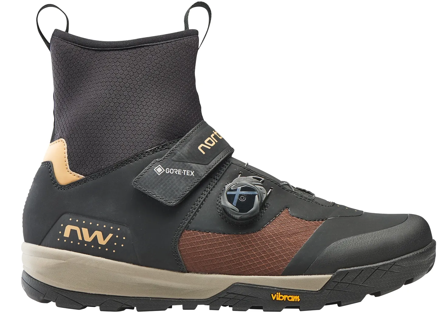 Northwave KingRock Plus GTX Vintersko, Sort/gul Northwave KingRock Plus GTX Vintersko, Sort/gul